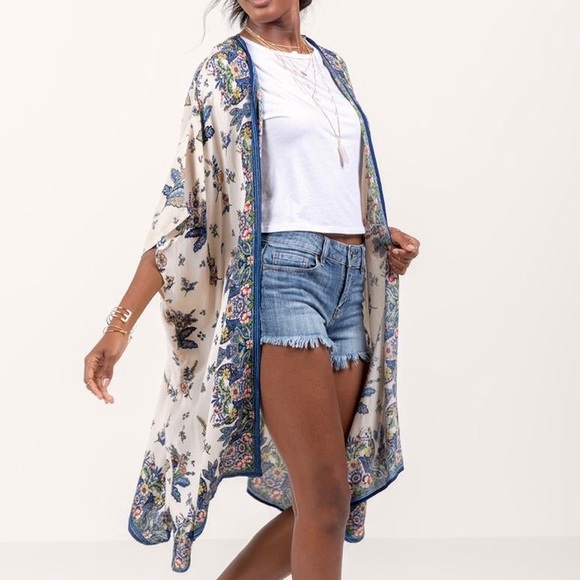 Tops - Gypsy Love Boho Floral Kimono Summer